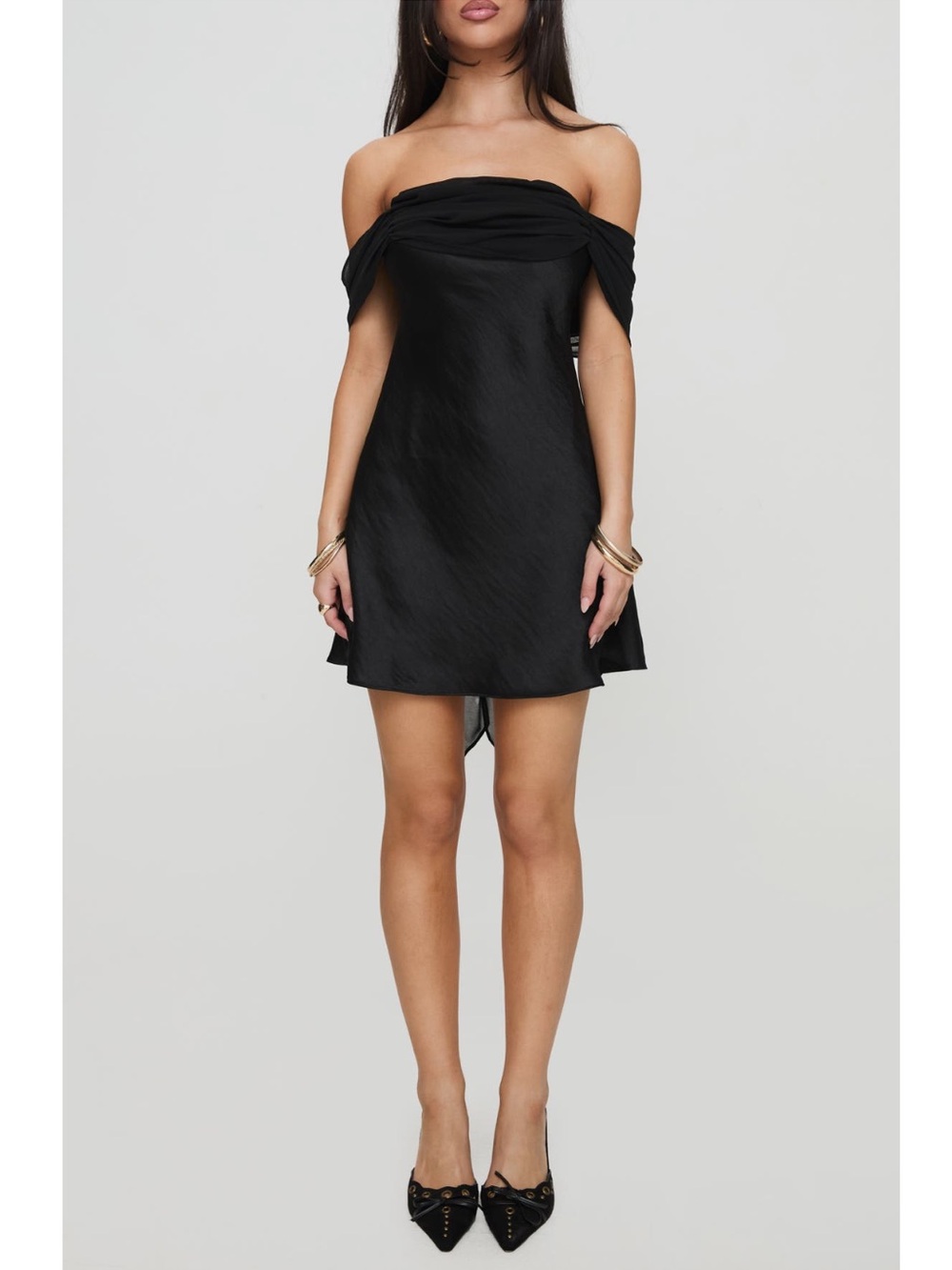 Princess Polly Adoration Mini Dress Black New!
